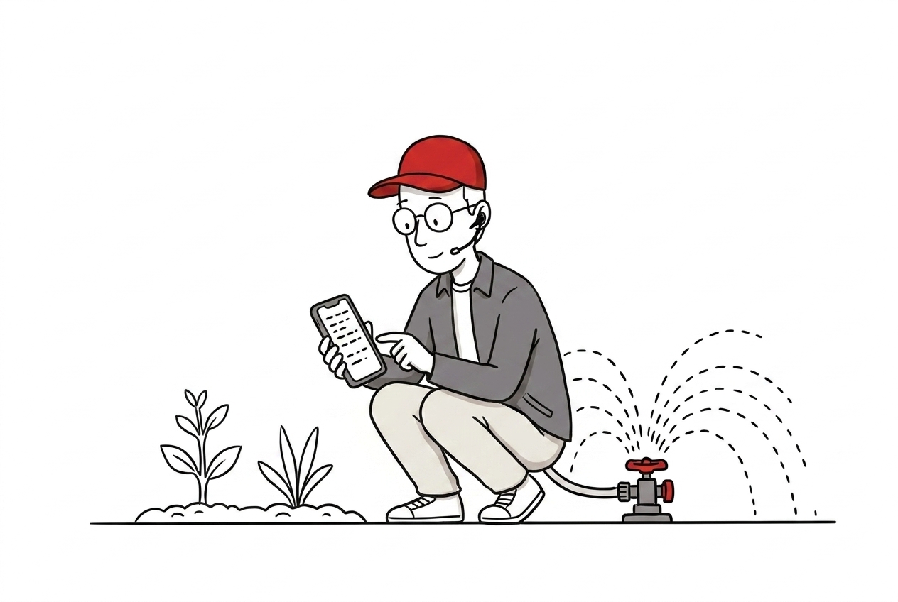Sterowanie Podlewaniem - ilustracja M3 Group