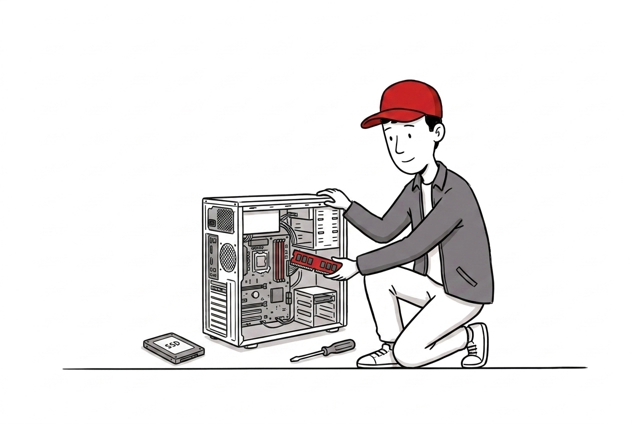 Rozbudowa sprzętu komputerowego - ilustracja M3 Group