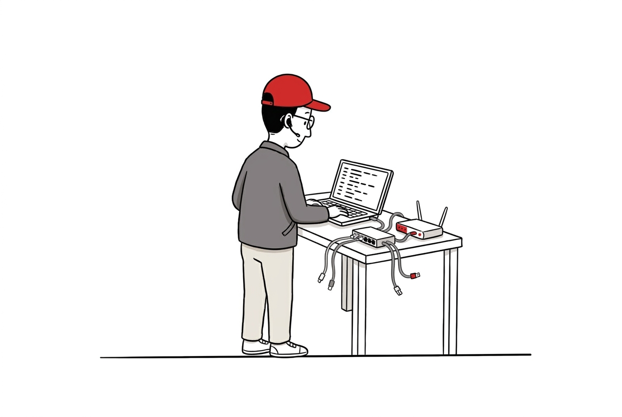 Konfiguracja Switchy, Firewalli i Routerów - ilustracja M3 Group