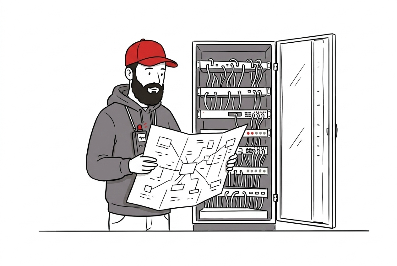 Diagnostyka i Rozwiązywanie Problemów Sieciowych - ilustracja M3 Group
