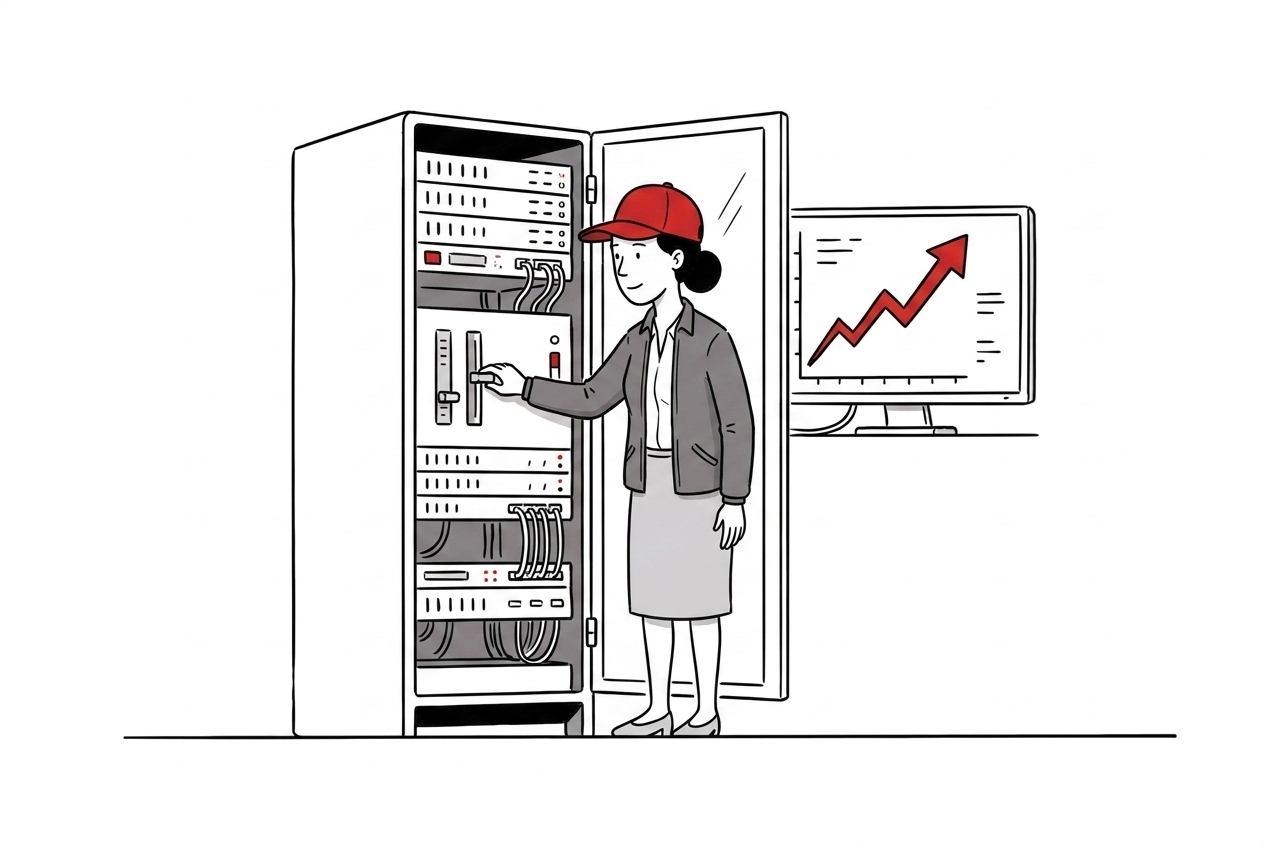 Zwiększenie Wydajności Sieci - ilustracja M3 Group