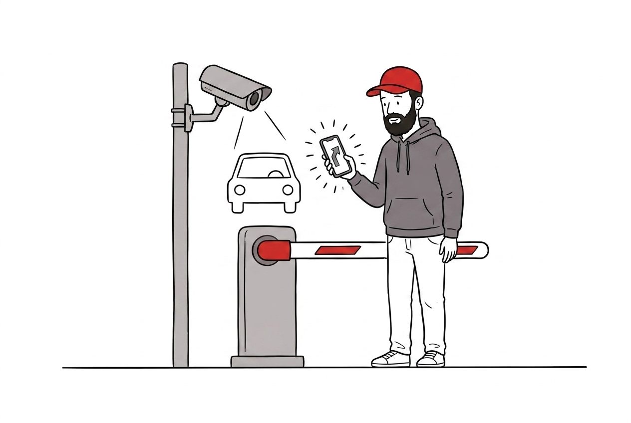 Zdalny Dostęp do Parkingu - ilustracja M3 Group