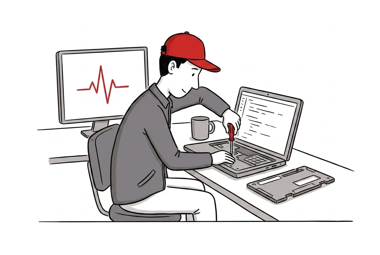 Rozwiązywanie Problemów z Komputerami i Laptopami - ilustracja M3 Group