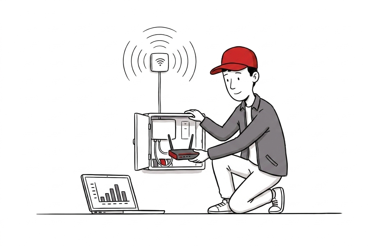 Uruchomienie WIFI i internetu w firmie - ilustracja M3 Group