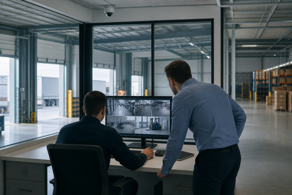 Odbiór systemu monitoringu CCTV we Wrocławiu w firmowym magazynie